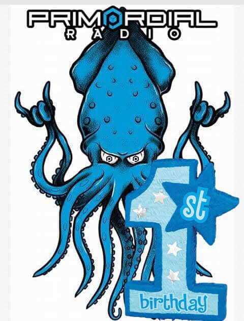 Primordial Radio 1st Birthday Squid