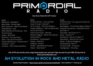 Primordial-Radio-Playlist-Updates-30th-October-2018