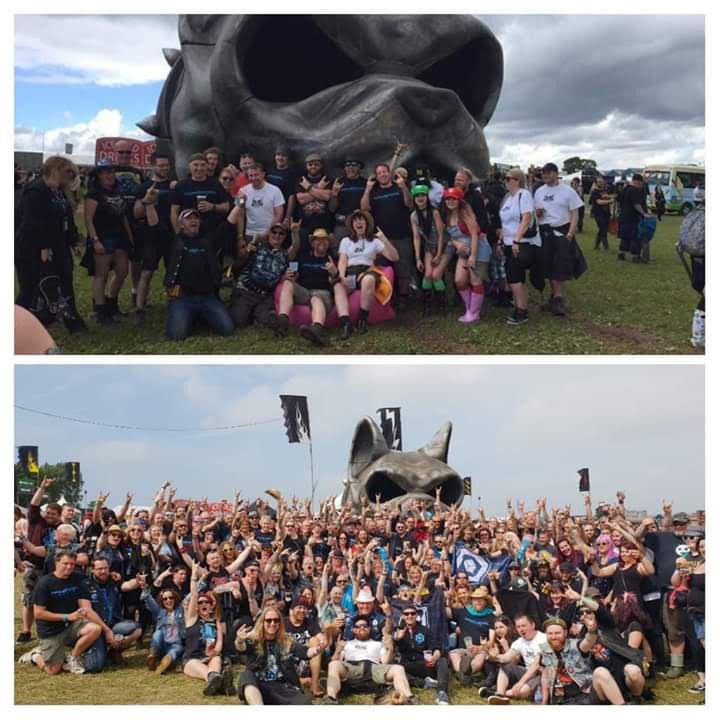 Members of the Primordial Radio #PRFam at Download Festival 2018