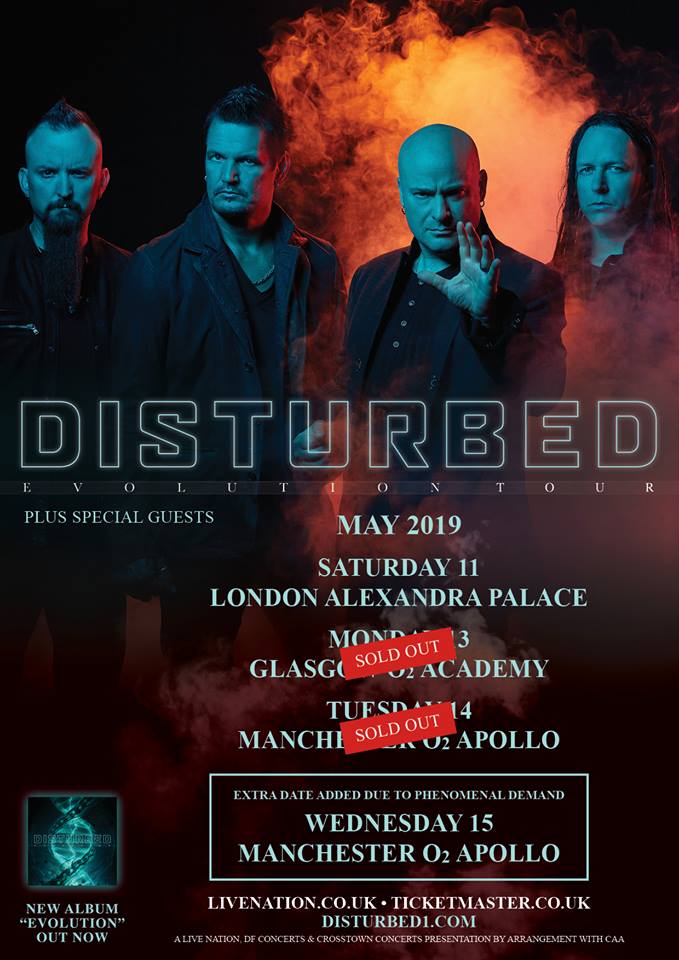 disturbed uk tour dates