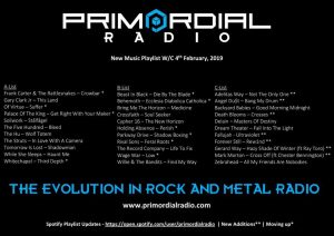 Primordial Radio music updates 5th Feb 2019