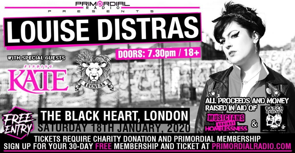 Primordial Presents London Louise Distras Flyer