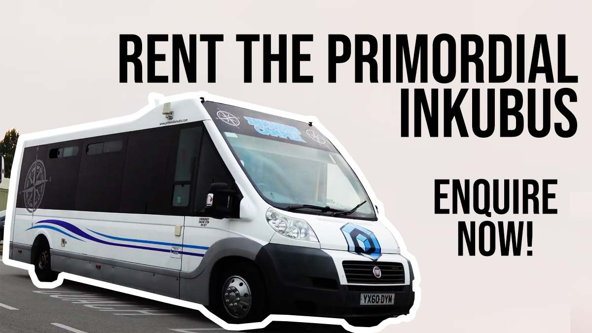 Rent Primordial Radio's very own Campervan / Mini Tour Bus
