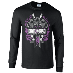 Gildan Ultra Cotton® Long Sleeve T-Shirt Purple PGM Cult - Front View
