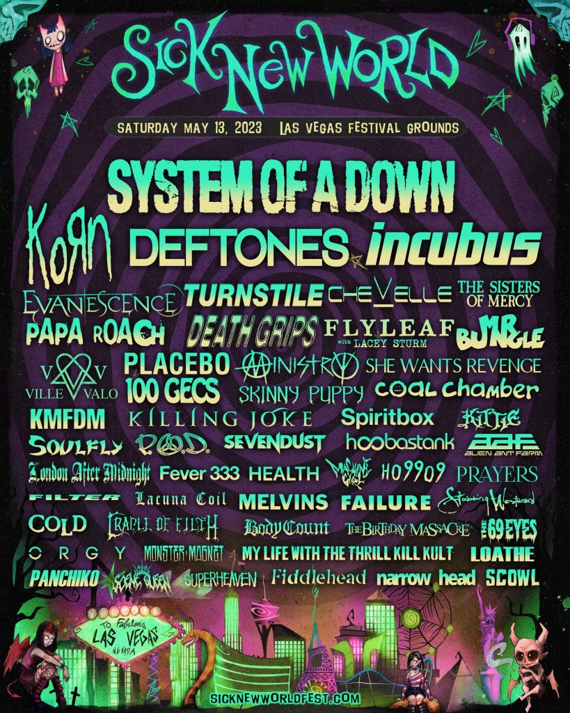 Nu-Metal Festival Sick New World Festival Lineup