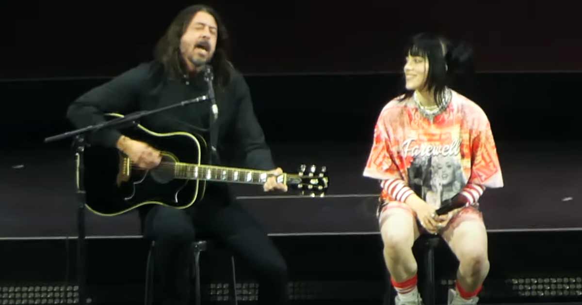 DAVE GROHL Joins BILLIE EILISH For A Special Performance of 'My Hero'