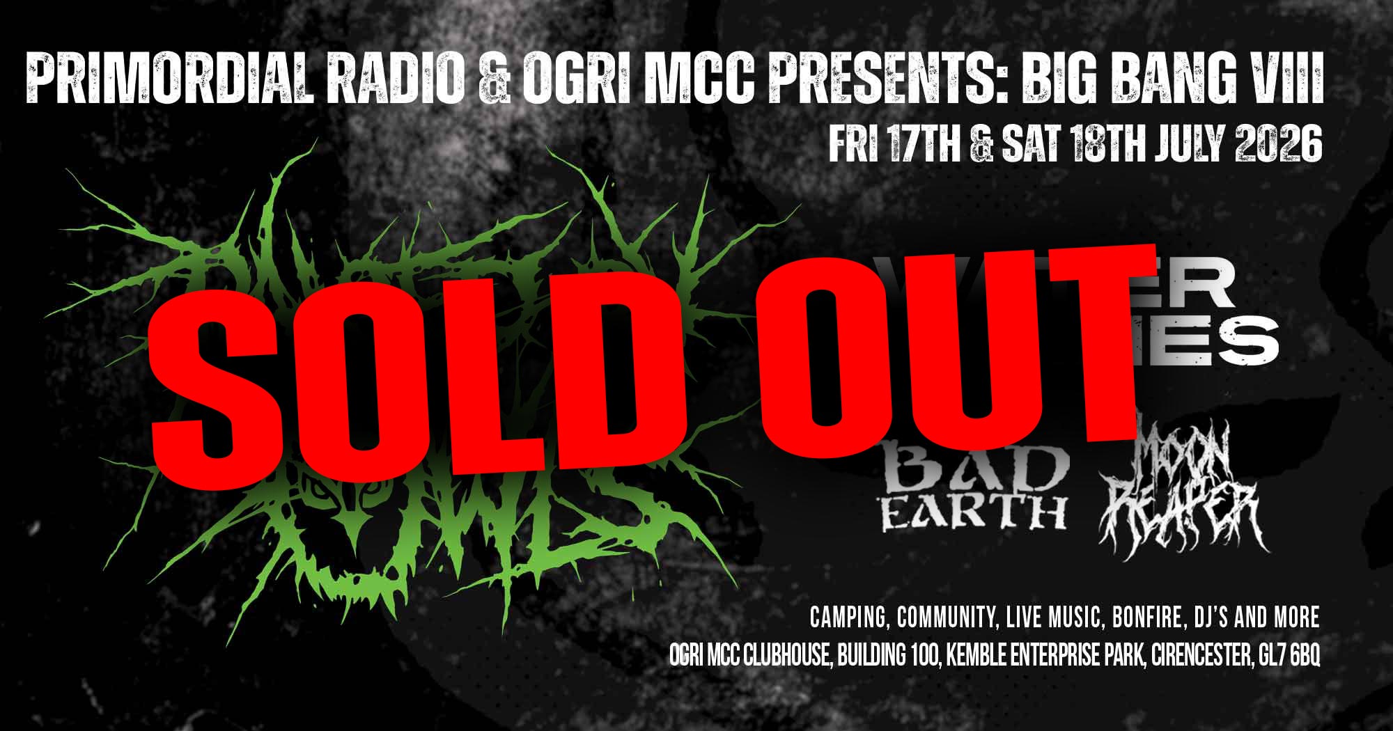 Primordial Radio & Ogri MCC Presents: The Big Bang VIII