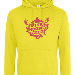 AWDis College Hoodie Pink Moosey Club